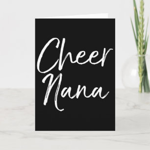 Cute Matching Family Cheerleader Grandma Gift Chee Card