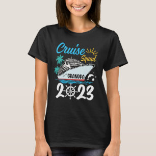 Cute Matching Family Cruise Squad 2023 Grandpa Cru T-Shirt