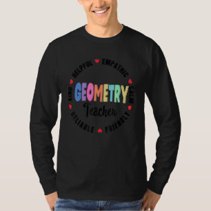 Cute Math Coach Teacher Mathematical Geometry Teac T-Shirt