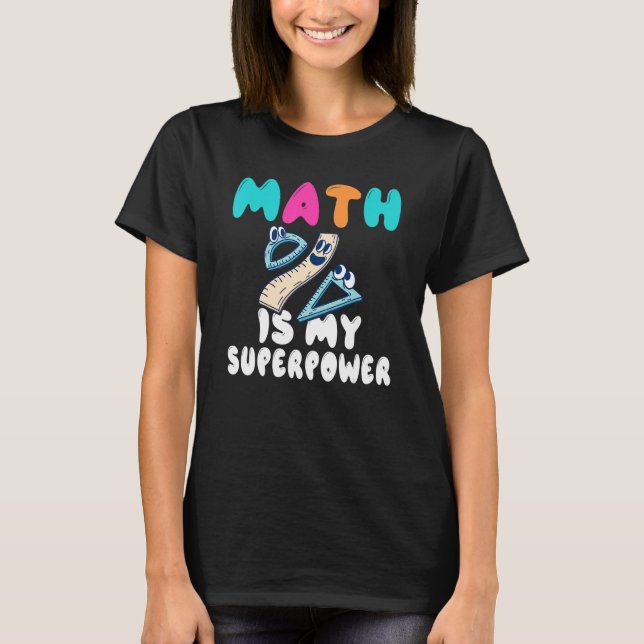 Cute Math Teacher  First Grade Mathematic Math Quo T-Shirt (Front)