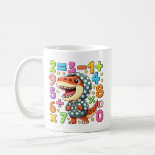Cute Maths Dinosaur Numbers Mug for Kids