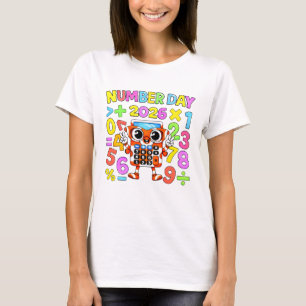 Cute Maths Numbers Robot Cartoon T Shirt Kids UK!!