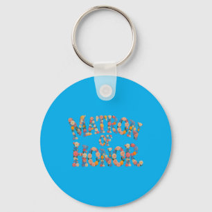 Cute Matron Of Honour Bride Team Bridal To Be Keychain