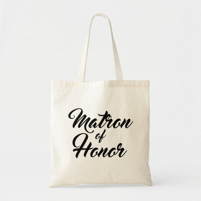 Cute Matron of Honour favour tote bag (Front)