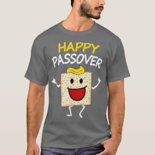 Cute Matzah Saying Happy Passover Jewish T  T-Shirt