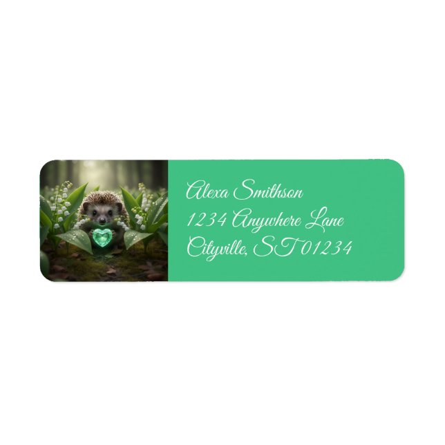 Cute May Hedgehog with Emerald Heart (Front)