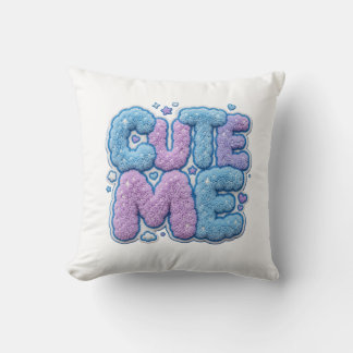 Cute me throw pillow