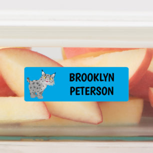 Cute mean bobcat lynx personalized cartoon