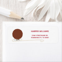 Cute Meatball Spaghetti Food Return Address Label