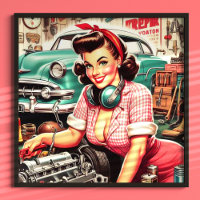 Cute Mechanic Pin-up