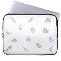 Cute medical cartoon doctor nursing doodles