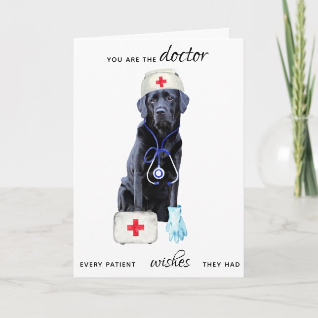 Cute Médicale docteur professionnel Carte de remer (Devant)