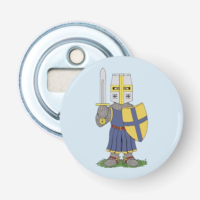 Cute Medieval Knight Bottle Opener (Front)