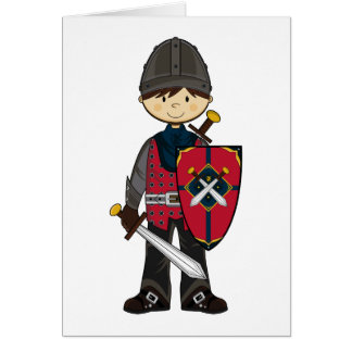 Cute Medieval Knight Card