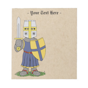 Cute Medieval Knight Notepad