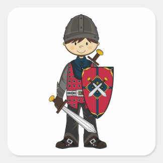 Cute Medieval Knight Sticker