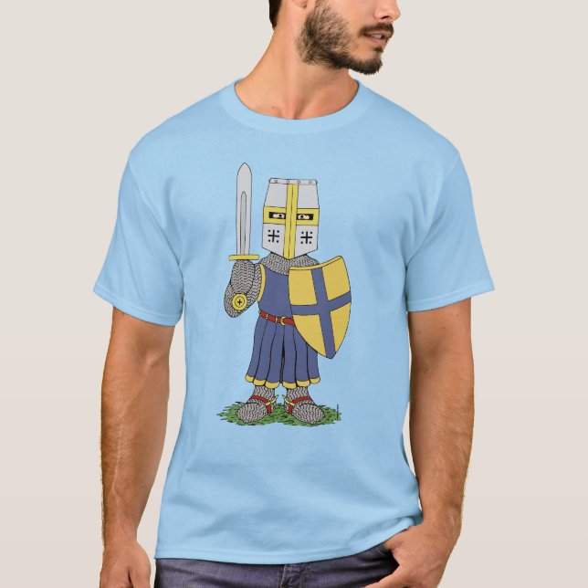 Cute Medieval Knight T-Shirt (Front)
