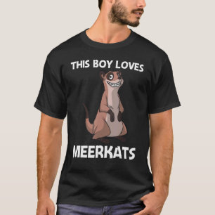 Cute Meerkat For Boys Kids Meerkat Mongoose T-Shirt