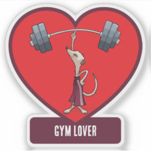 Cute Meerkat Gym Lover Funny Weightlifting Cartoon