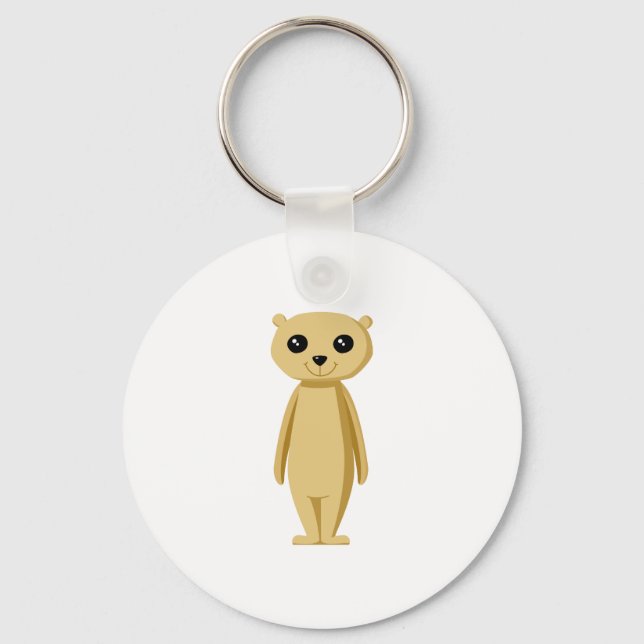 Cute Meerkat. Keychain (Front)