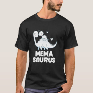 Cute Memasaurus Dinosaur Mema Grandkids T Rex T-Shirt