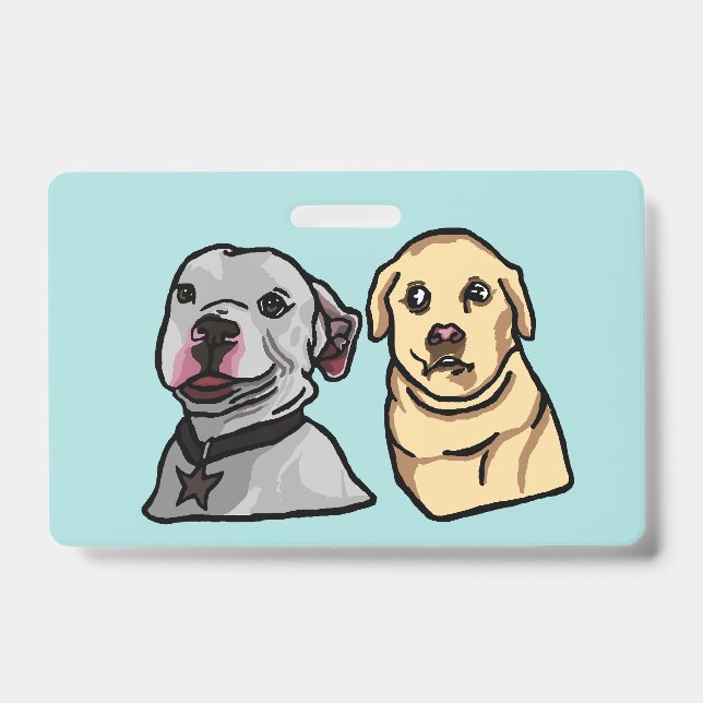 Cute Meme Dogs Badge (Front)