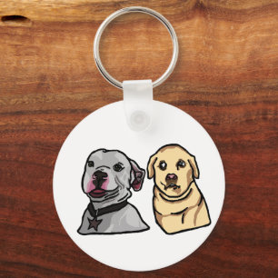Cute Meme Dogs Keychain
