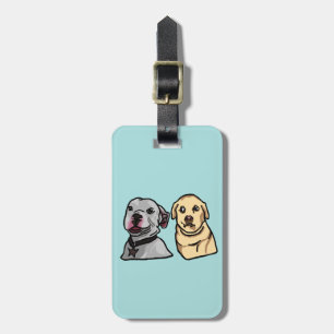 Cute Meme Dogs Luggage Tag