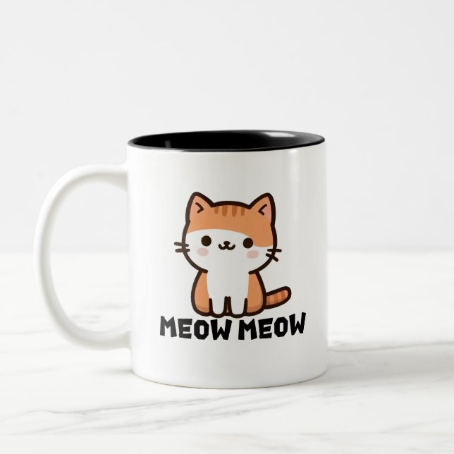 Cute Meow Meow Cup  (Left)