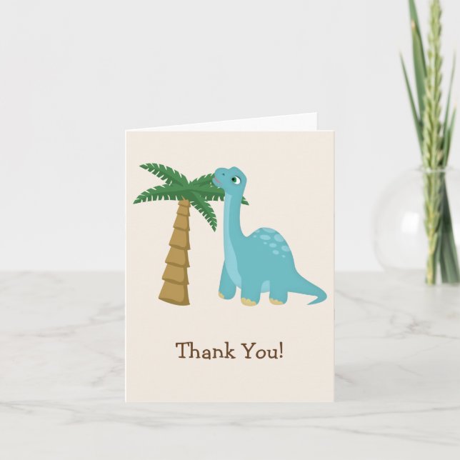 Cute Merci Dinosaur Bleu (Devant)