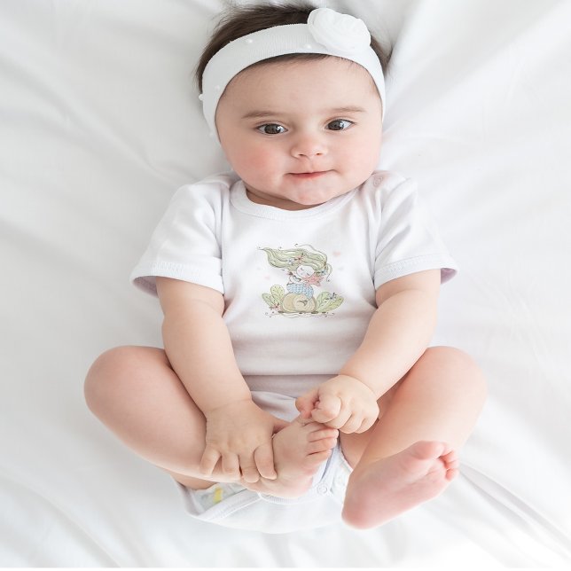Cute Mermaid Baby Bodysuit (Cute Mermaid Baby Bodysuit)