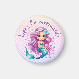 Cute Mermaid Birthday, Under the Sea Party Favour Magnet