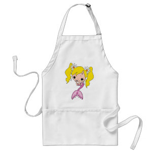 Cute Mermaid Cartoon Graphic Standard Apron