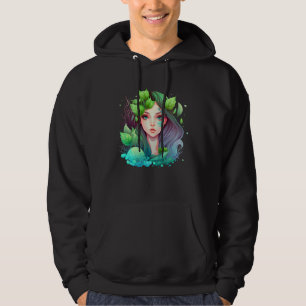 Cute mermaid fairy seaweed plants water sea fantas hoodie