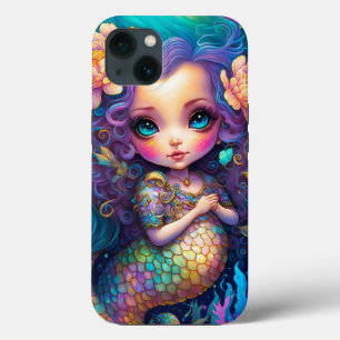Cute Mermaid Fantasy Art iPhone 13 Case