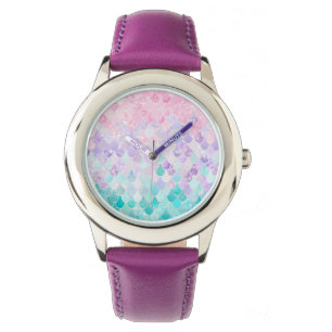 Cute Mermaid Girls Kids  Jewellery, Pink, Purple Watch