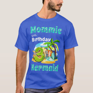 Cute Mermaid Mommie Of The 3rd Birthday T-Shirt