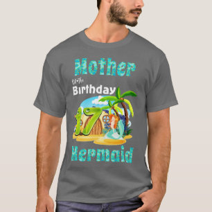 Cute Mermaid Mother Of The 17th Birthday T-Shirt