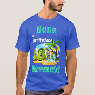 Cute Mermaid Nana Of The 18th Birthday T-Shirt