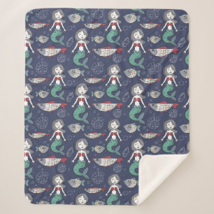 Cute Mermaid Pattern blankets