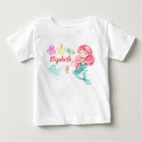 Cute Mermaid Personalized Under the sea Birthday