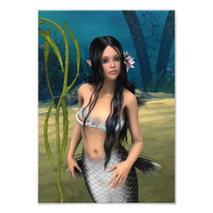 Cute Mermaid Photo Print