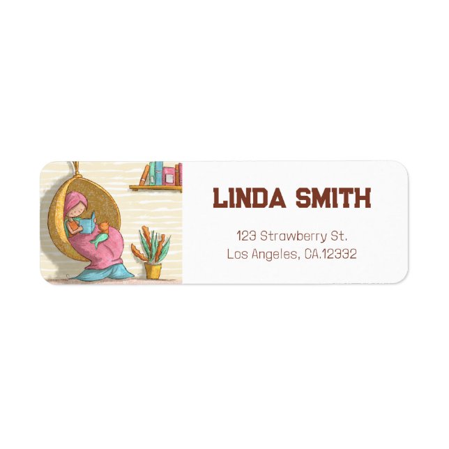Cute Mermaid Reader Return Address (Front)