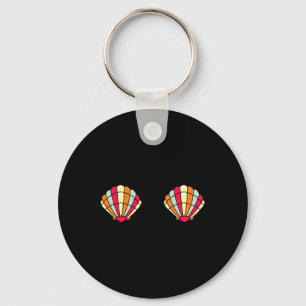 Cute Mermaid Shell Halloween Costume Tee Fun Girl Keychain