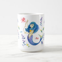 Cute Mermaid Under the Sea