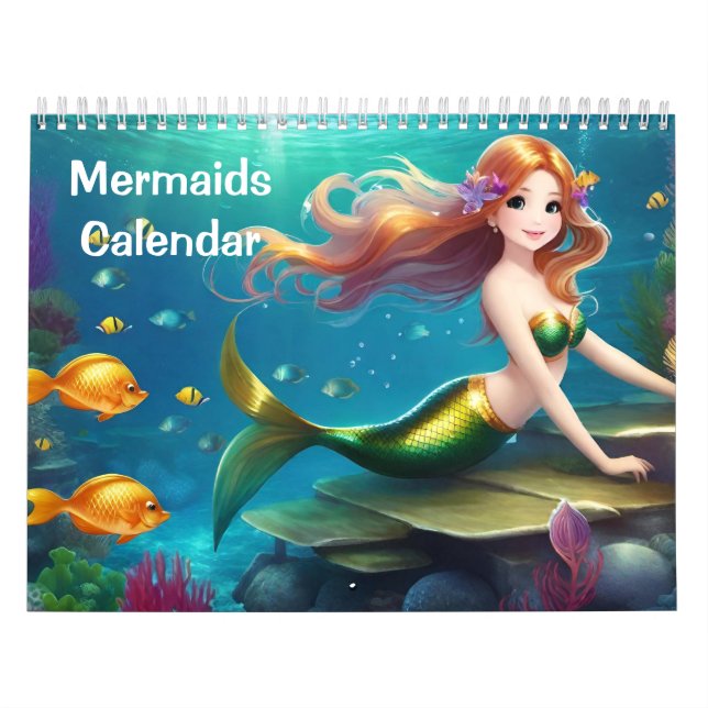 Cute Mermaids - Calendar for Kids (Cover)