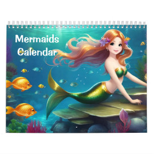 Cute Mermaids - Calendar for Kids
