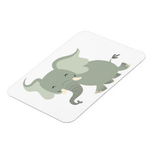 Cute Merry Cartoon Elephant Flexible Magnet