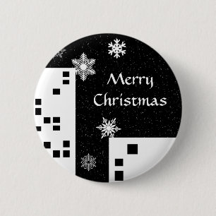 Cute Merry Christmas button