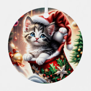 cute Merry Christmas Cat ornament
